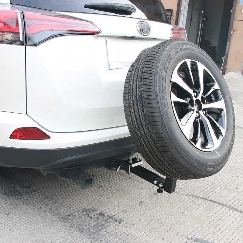 Supply of 2-inch foldable spare tire stand with towing mouth RV spare tire stand bracket SUV spare tire stand