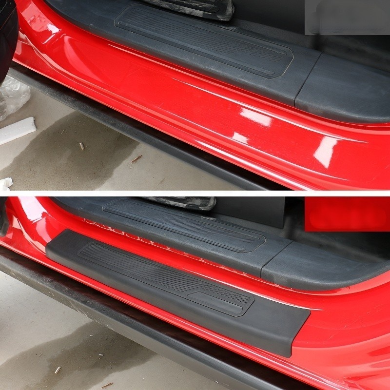 Door Sill Plate Protectors Car Door Threshold Protection Compatible with  Bronco Accessories 2021 +