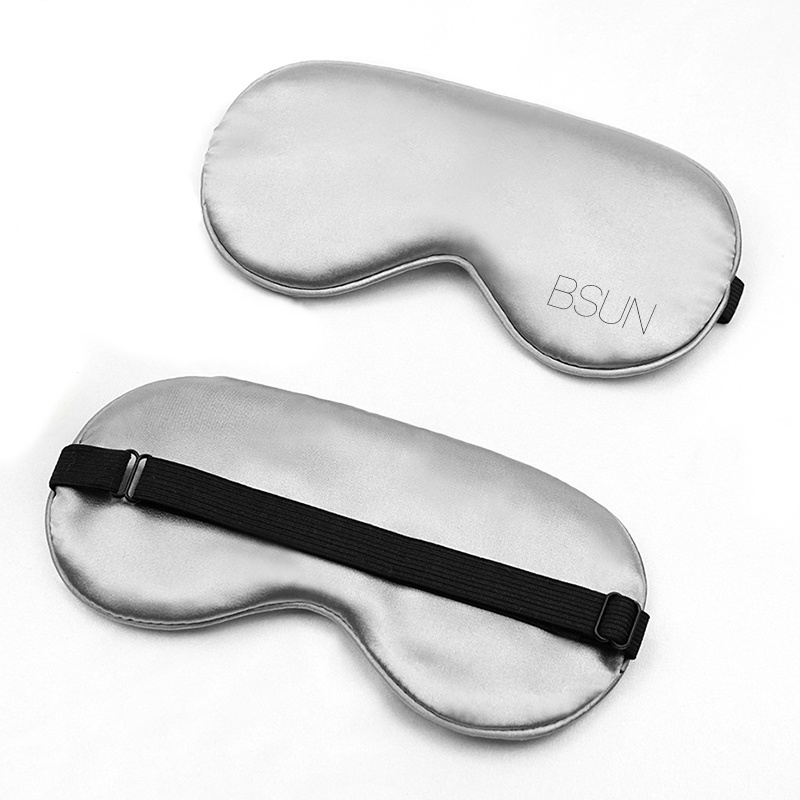 Personalised Adjustable Strap Silk Satin Sleep Eye Mask For Sleeping