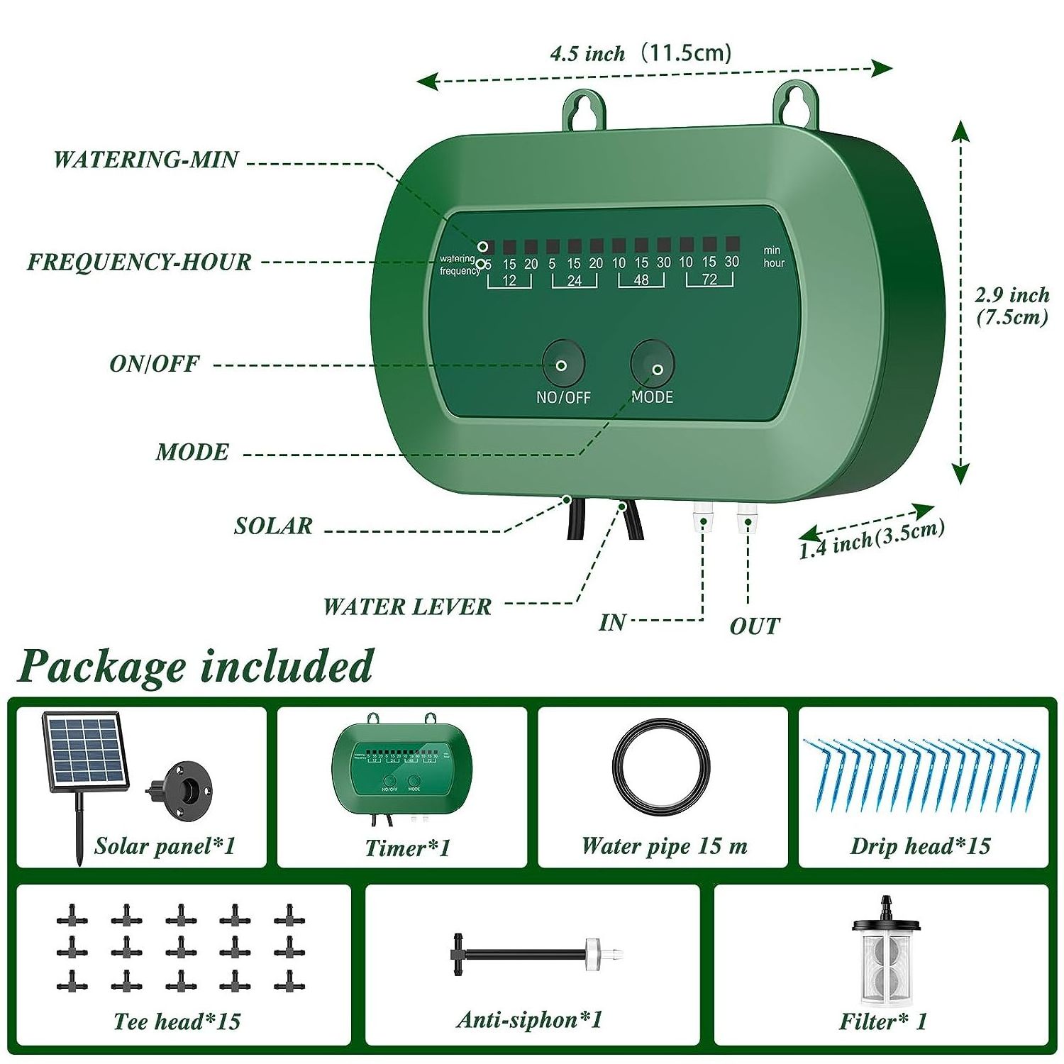 Efficient solar panel irrigation china automatic watering system Energy-saving drip