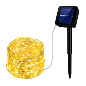 Waterproof Festival String Decorative Lights Solar Powered Outdoor for Garden Gates Yard Party Wedding Christmas LED Luces Led