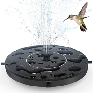 Solar fountain free standing floating solar power water fountain pump for bird bath garden pond pool fish tank