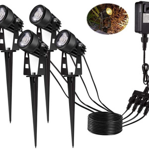 Waterproof IP65 UV LED Landscape Light Outdoor Plug in Black Light Spotlight for Pathway Light Plug Spike Stand Garden