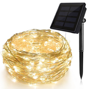 Solar String Lights  8 flash modes Waterproof Solar Powered Patio Solar Light for Garden Yard Porch Wedding Party Decor