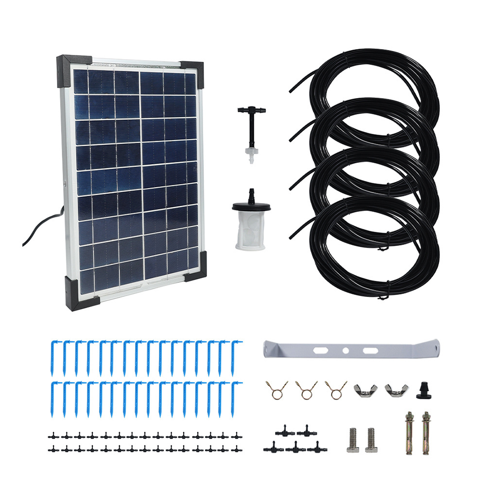 Smart controller Dripper Solar Hydroponics Equipment  Drip Pumps Garden Greenhouse plant Watering Kit Watering Irrigation System