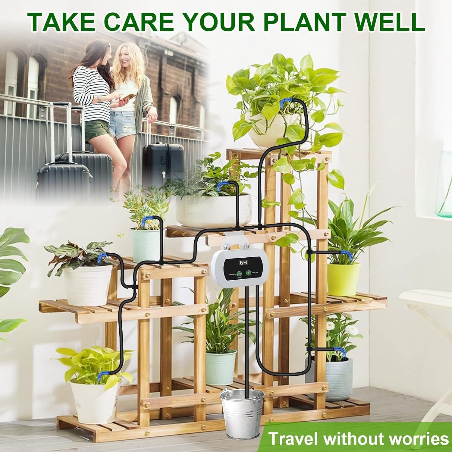 Automatic Plant Self Watering Devices WIFI Watering System Irrigation for Plants on the Balcony Plant Bed Drip Irrigation