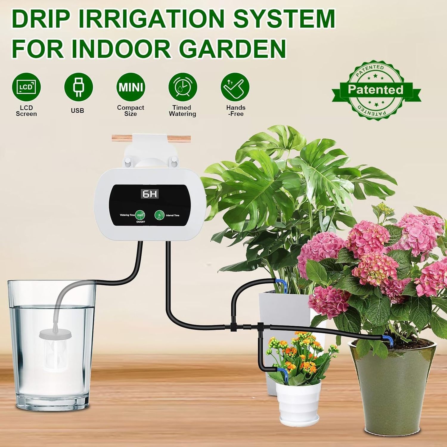 Automatic Plant Self Watering Devices WIFI Watering System Irrigation for Plants on the Balcony Plant Bed Drip Irrigation