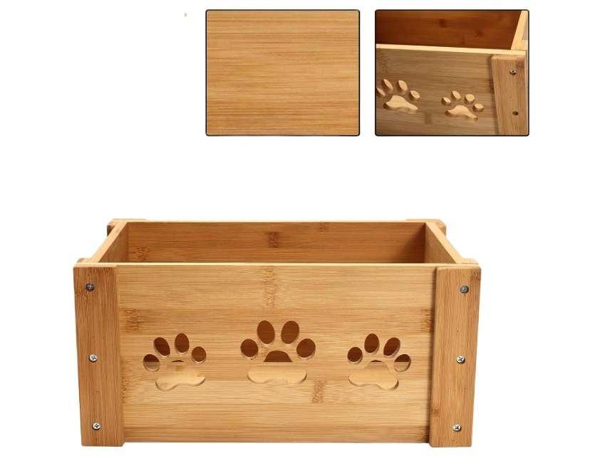 Best Selling Wooden Crate Hamper Wooden Dog Toy Box Pet Food Box Wooden Storage Crates