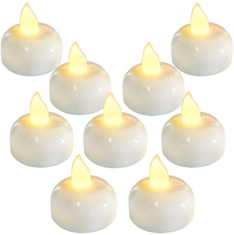 Electronic Flameless Floating Artificial Tea Light Candles Candles wedding table centerpiece