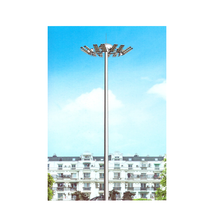 BSW 20m25m30m35m Lowering Device High Mast Pole with led flood light