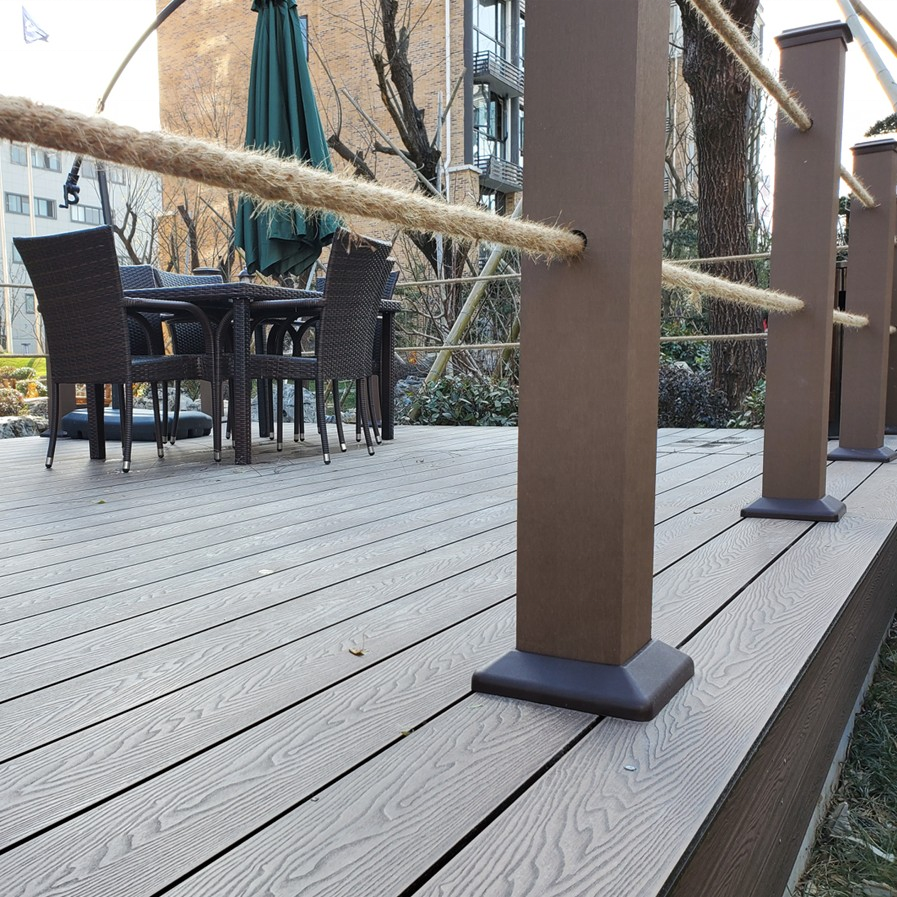 WPC terrace Decking Wood Plastic composite outdoor flooring panel better than pvc foam flooring