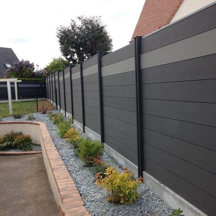 easy installation composite wood privacy garden wpc fence better than vinyl pvc fence