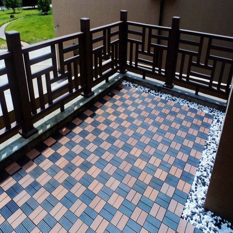 High Quality Outdoor WPC zaun/WPC DIY tiles with LED/Wood Plastic Composite Tiles WPC Decking,Stone tiles,Grass tiles