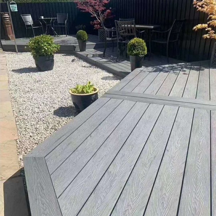 Outdoor waterproof plastic composite deck floor wpc deck wood terrasse or terrace