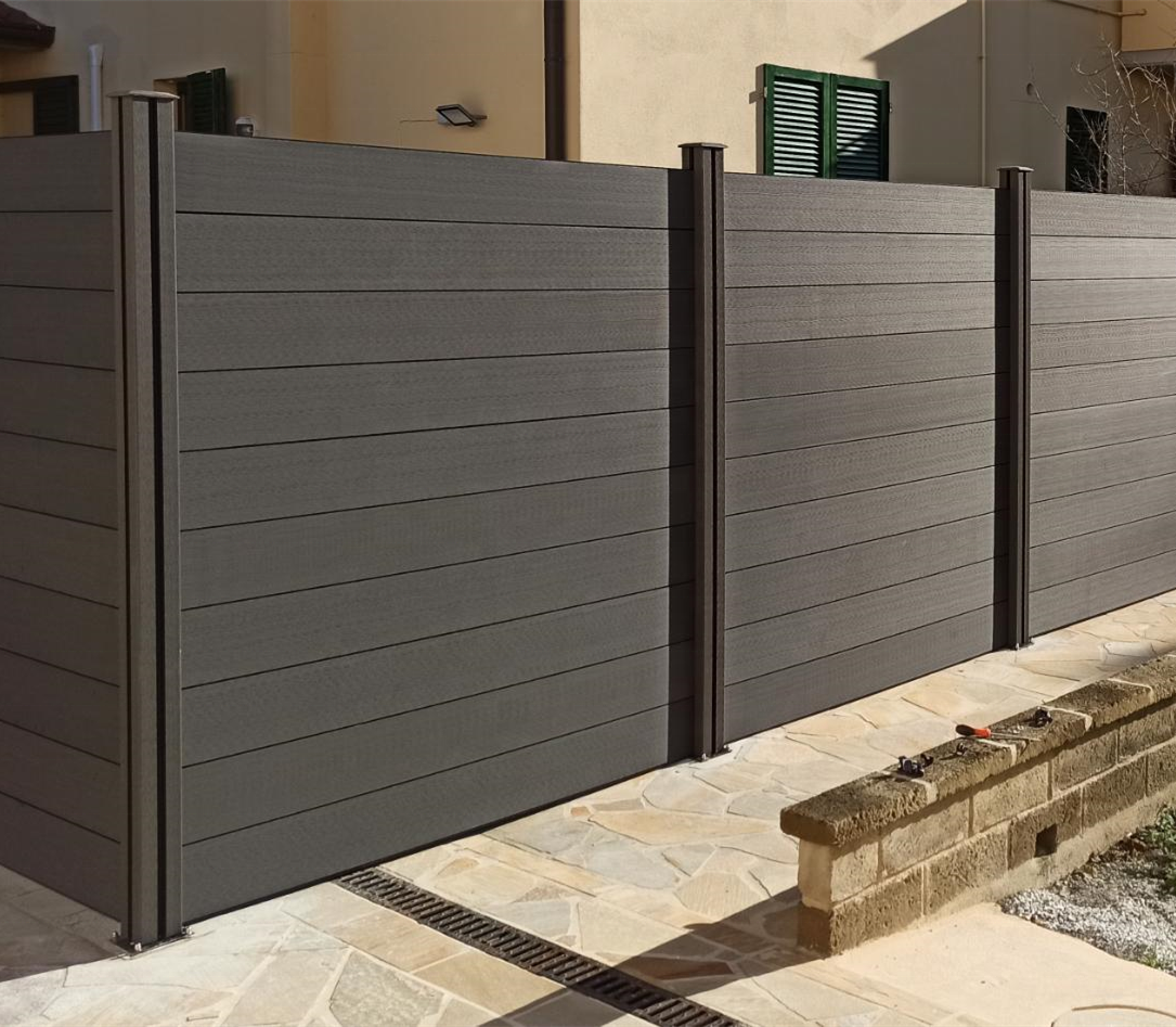 easy installation composite wood privacy garden wpc fence better than vinyl pvc fence