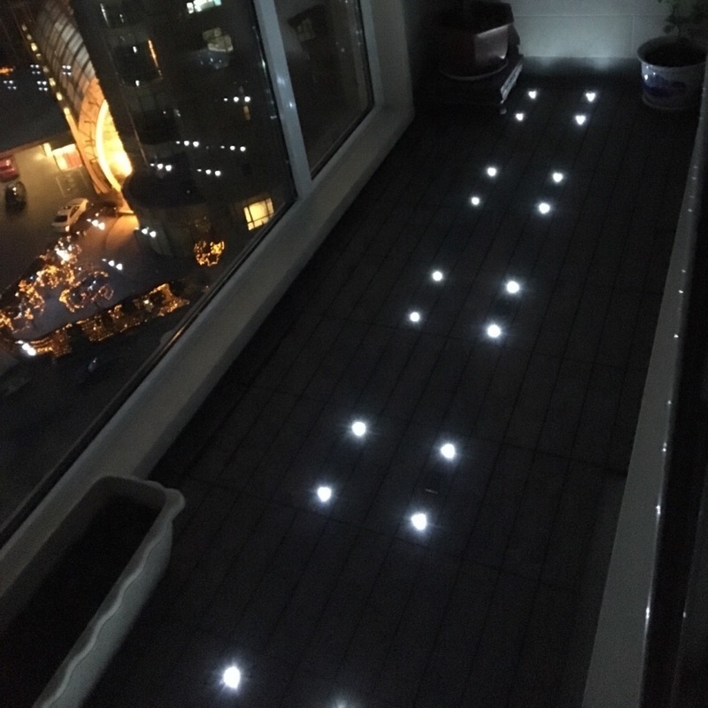 High Quality Outdoor WPC zaun/WPC DIY tiles with LED/Wood Plastic Composite Tiles WPC Decking,Stone tiles,Grass tiles