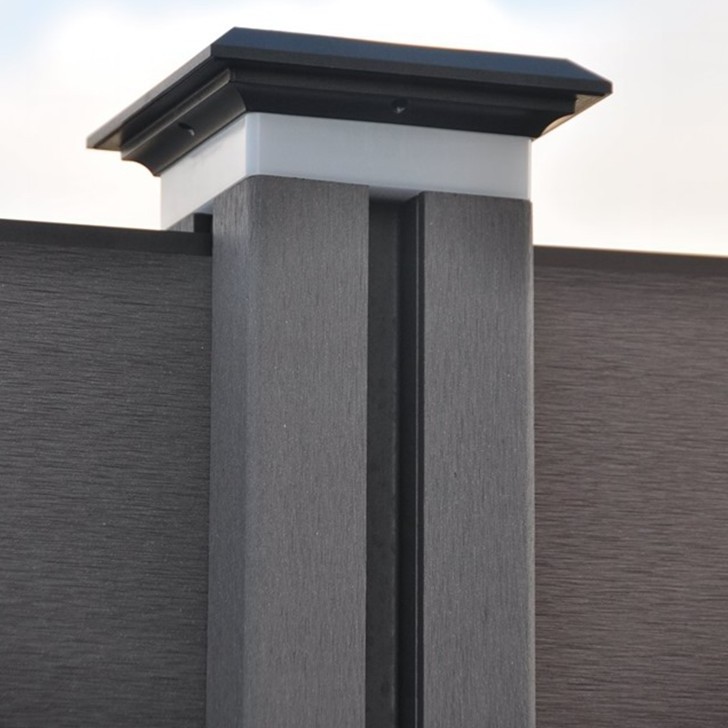 WPC composite wood post or column for wpc wood fence panels