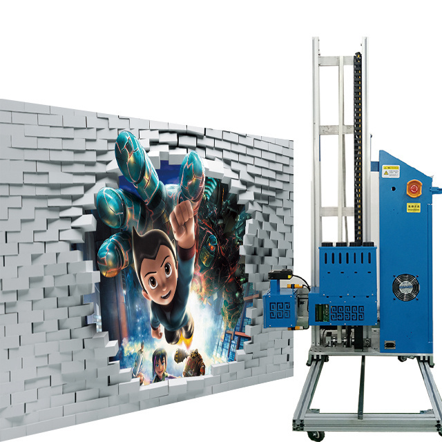 Baishixin 3d Wall Vertical Mural Painting Machine Automatic Wall Art Printing Machine 3d Wall Printer Machine