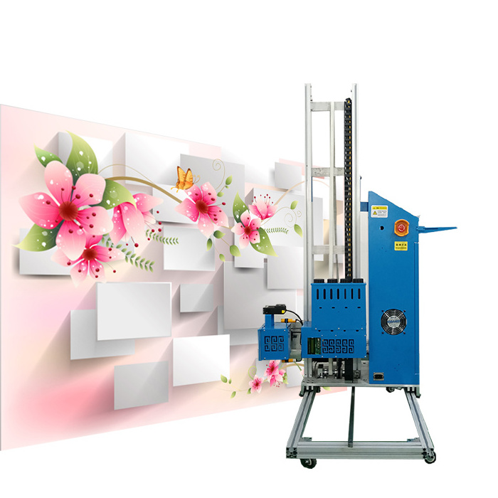 Baishixin 3d vertical mural uv wall inkjet printer for White Latex Paint Shell powder Wall Painting Machine