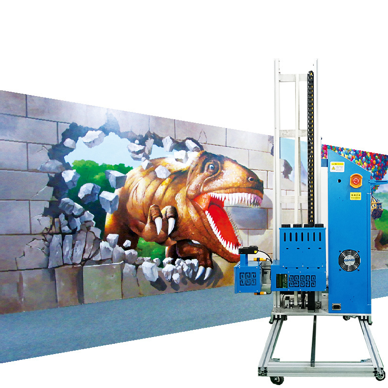 Baishixin Full Automatic Vertical 3d Wall Uv decor Printer For Best Intelligent Printing Mural On Lime printer for Walls