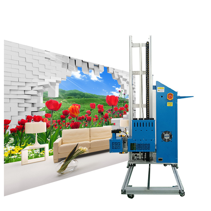 Baishixin Uv Wall Inkjet Printer Wall Painting Machine Mural Portable Wheeled Wall Printing Machine