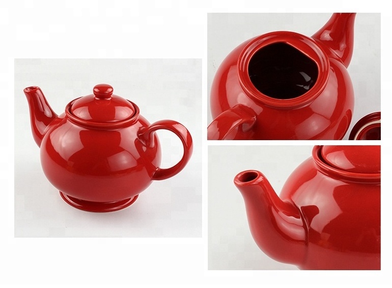 Japanese European Style Stoneware Coffee Tea Pot Set Ceramic Teapot With Fine Infuser