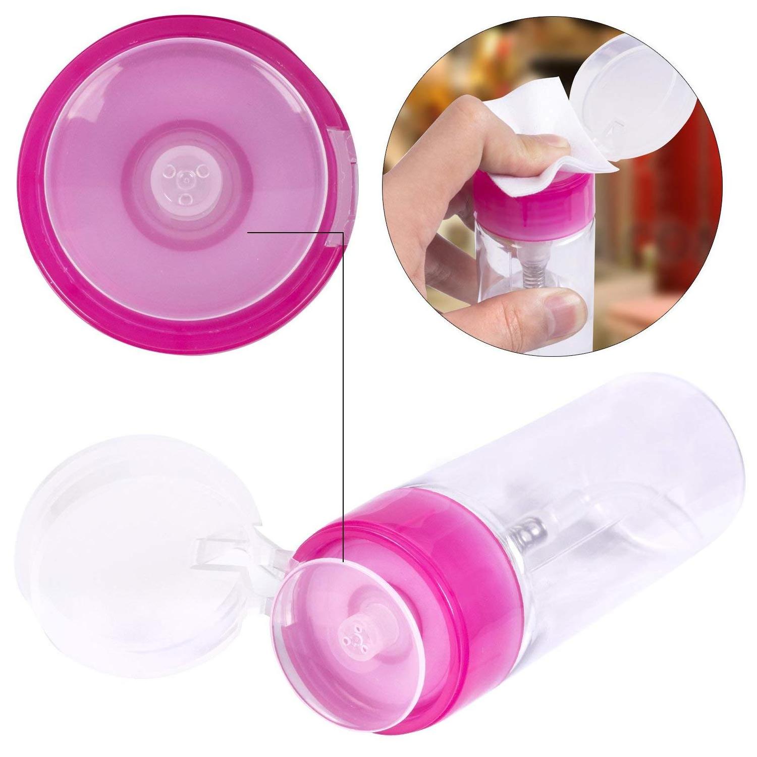 Gel Nail Polish Remover Set 1PCS Push Down Pump Dispenser Bottle 1000PCS Lint Free Nail Cotton Pads Manicure Tools OEM/ODM