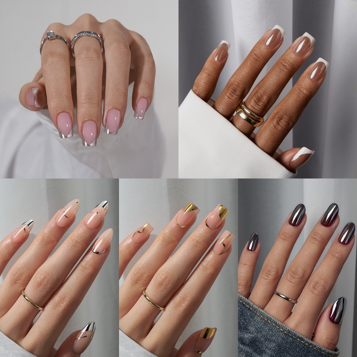 Btartbox Nails Supplier Vendor High Quality Artificial Fake False Nails Custom Wholesale Short Soft Gels Press On Nails Set