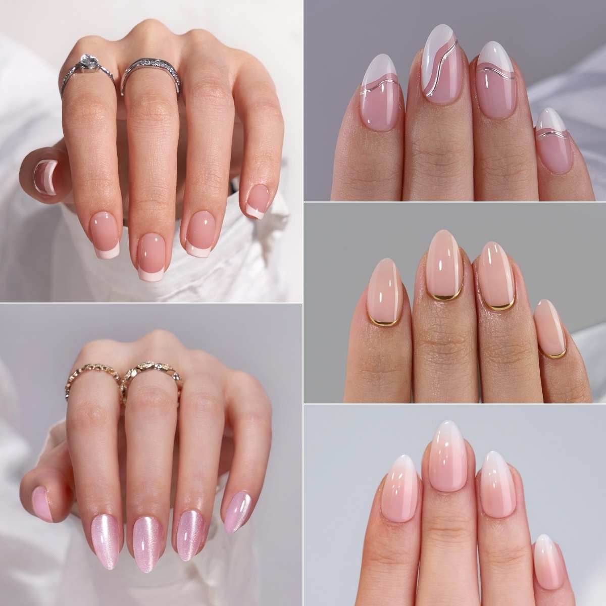 Private Label Nails Press On Supplier Artificial Fake Nails High Quality Wholesale French Tips Luxury Soft Gels Press On Nails