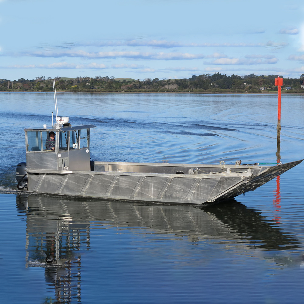 2023 22ft  Utility working boat aluminum landing craft vessel cargo barge for sale