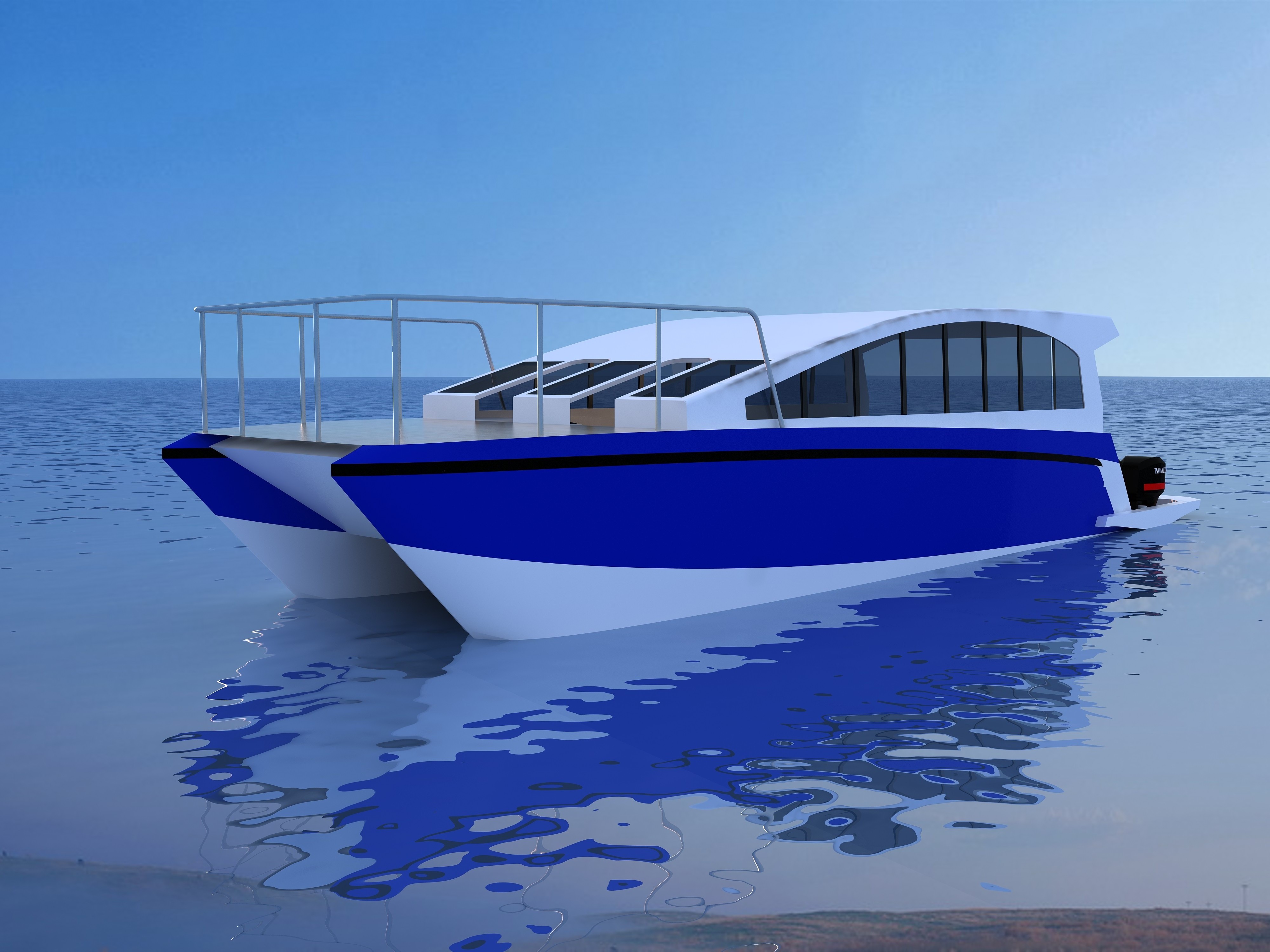 Factory mass production Boat For 33 Passengers  and direct sales Passengers Peed  Catamaran Passenger Boats