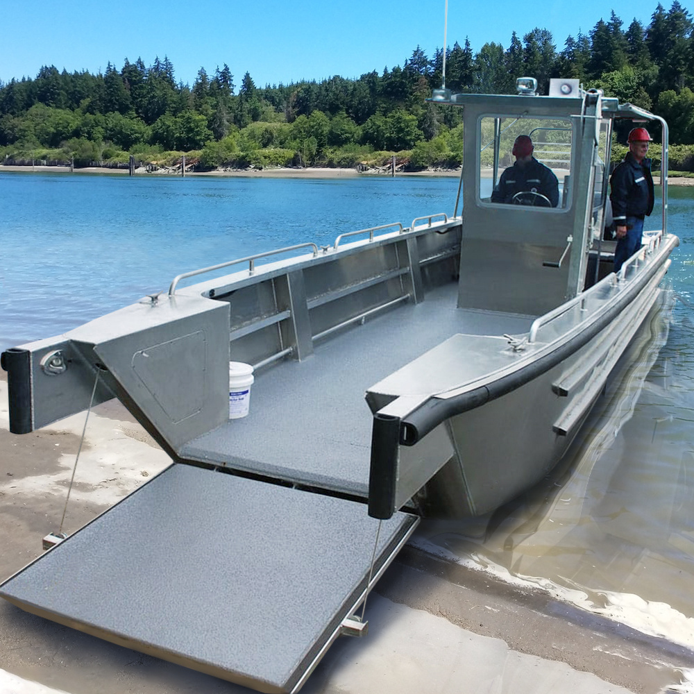 2023 22ft  Utility working boat aluminum landing craft vessel cargo barge for sale