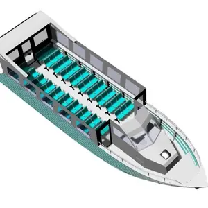 ALLSEALION 32ft to 52ft Customize High Speed Passenger Boats Ships Ferry 30 50 100 Seater For Sale