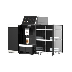 10.1 inch touch screen Espresso Americano Cappuccino latte 16 kinds of beverage bean to cup commercial coffee machine