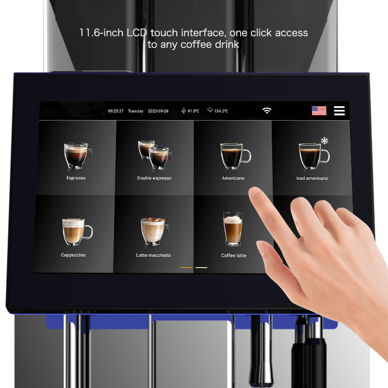 Wholesale Commercial Touch Screen Bean to Cup Espresso Coffee Maker Fully Automatic Coffee Machine