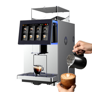 BTB-301 TFT color touch screen OEM espresso machine with grinder fully automatic bean to cup coffee machine