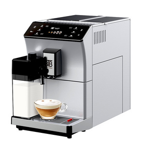 Best Seller Office Smart Espresso Bean to Cup Coffee Maker Domestic Automatic Coffee Machine with Milk Tank