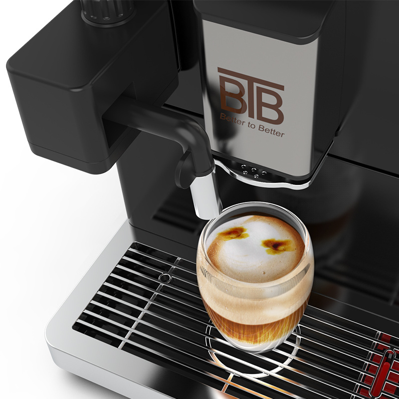 Office Small Espresso Beverages Coffee Making Machine Fully Automatic Cappuccino Coffee Maker with Stemar