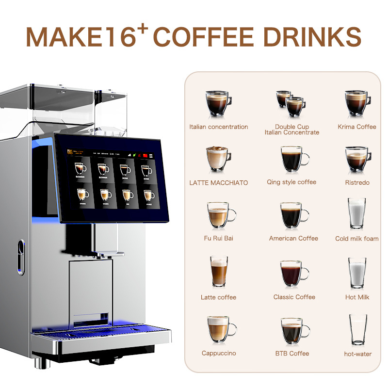 Fully Automatic Coffee Machine Electric Espresso Maker With Foam Maker Coffee Makers