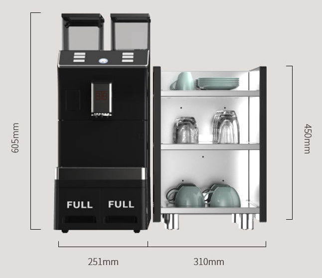 Full Automatic Cafe Commercial Italian Espresso Maker Coffee Making Machine For Business