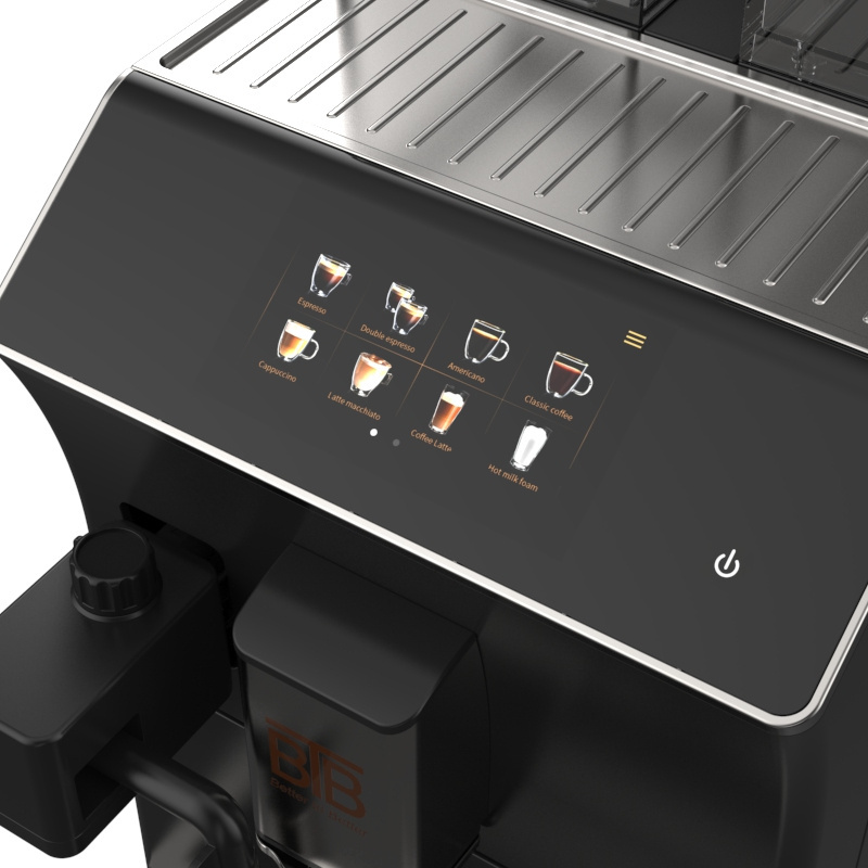 Touch Screen 19 Bar Espresso Maker Bean to Cup Electrical Automatic Smart Coffee Machine