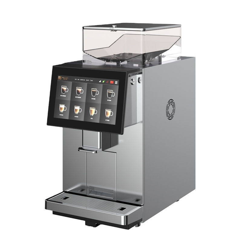 Commercial Coffee Maker For Use In The Breakroom  With refrigerator And Ice Dispenser Espresso Machines