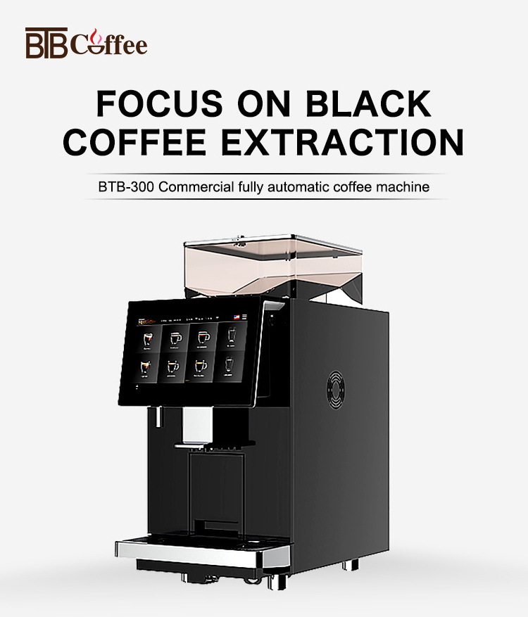 High Quality Bean to Cup Espresso Coffee Steam Hot Water Self Cleaning Full Automatic Espresso Coffee Machine