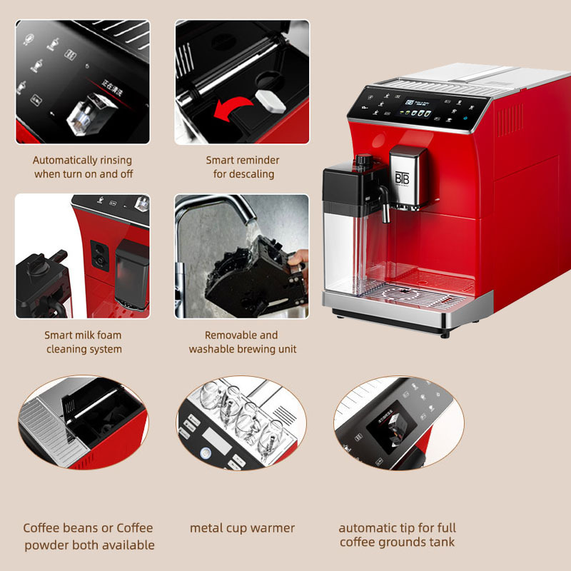 BTB202  Wholesale High Quality  Italian Espresso  Smart coffee maker for household 19 Bar Ulka Pump  coffee machine automatic