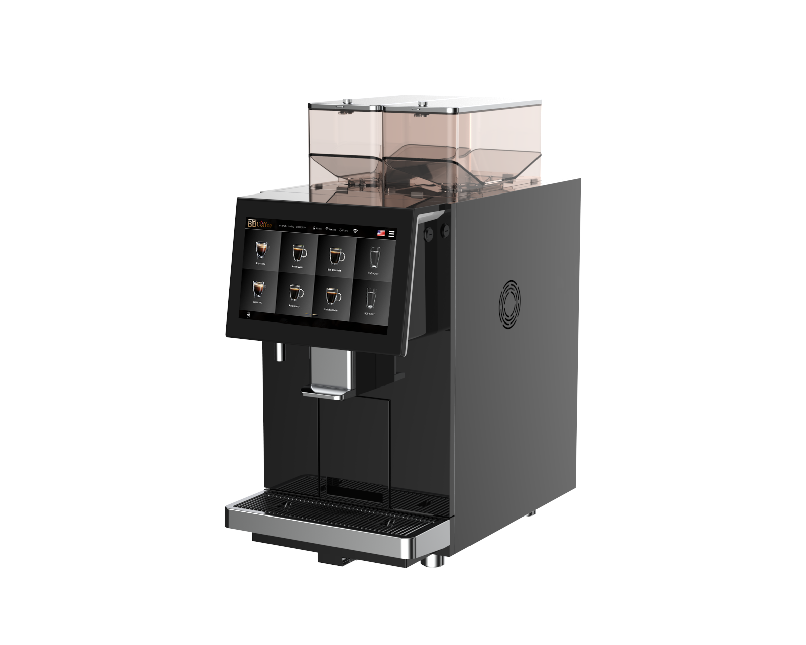 High Quality Bean to Cup Espresso Coffee Steam Hot Water Self Cleaning Full Automatic Espresso Coffee Machine