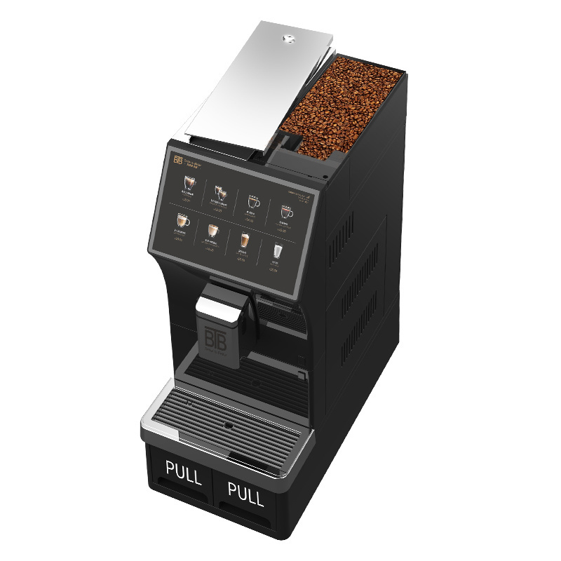 BTB-102 Excellent  espresso machine  Big touch display screen Office Business Commercial fully automatic coffee machine