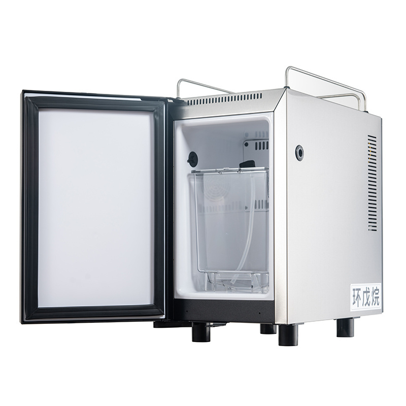 Stainless Steel Touch Screen Combine With Coffee Machine Milk Fresh Fridge With 6L Milk Box -2  to 8 Celsius Refrigerator