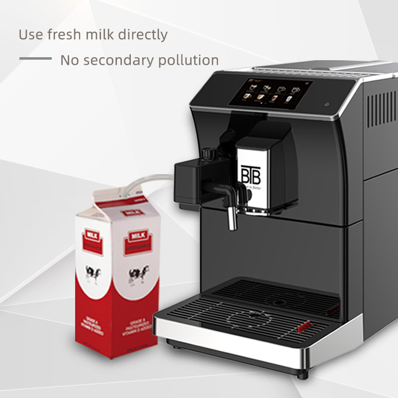 TFT color touch screen OEM espresso machine Electric make milk foam with grinder bean to cup fully automatic coffee machine