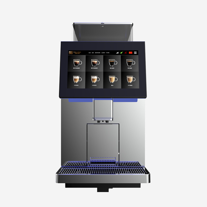 Commercial Coffee Maker For Use In The Breakroom  With refrigerator And Ice Dispenser Espresso Machines