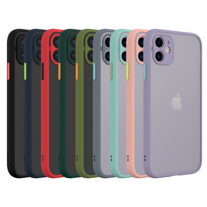 2020 Fancy Smoke Matte Full Cover Protection PC TPU Smart Phone Case for Apple iPhone 12 Pro mini 11 XS Max XR X 8 Plus 7 SE 6s